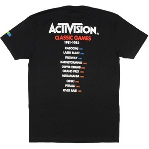 Seven Times Six Activision Men's Video Game Publisher Logo T-shirt Black - 1 of 3