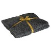 Northlight Dark Gray Ultra Plush Faux Fur Throw Blanket 55" x 63" - 3 of 4
