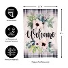 Evergreen Beautiful Floral Welcome Burlap Garden Flag 12 x 18 Inches Indoor Outdoor Decor - 3 of 4