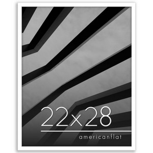 Americanflat 22x28 Poster Frame with Polished Plexiglass, Streamline Collection, Thin Border Picture Frame for Wall Display, , White - 1 of 1