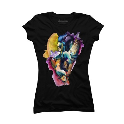 Junior's Design By Humans QUEEN OF SKULLS II By rizapeker T-Shirt