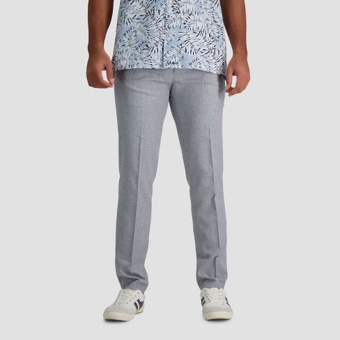 Haggar H26 Men's Premium Stretch Signature Slim Suit Pants - Light Gray :  Target