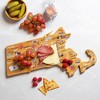 Totally Bamboo Massachusetts Fish Kiss Cutting Board: Lightweight Bamboo, Multicolored, 16.75" x 9.25", Hand Wash - 2 of 4