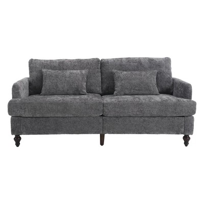 NicBex Modern Loveseat Sofa Upholstered Love Seat Couches with Wood Legs 2-Seat Comfy Sofa with Soft Cushion for Bedroom,Living Room