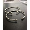 Better Jewelry, Bulb Ends .925 Sterling Silver West Indian Bangles, 1 pair - 3 of 4