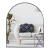 GlasFlength Decorative Wall Mirrors Arch Mirror Hanging Mirror, Vintage Bathroom Wall Mirrors Decorative, Wall Decoration, Black, 36"*30"*1.2" - 2 of 4