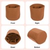 Unique Bargains Felt Makeup Bags and Organizers Multiple Compartments Round Purse Insert - 3 of 4
