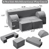 Modular Kids Couch Sofa for Toddlers and Kid's Foam Play Couch Convertible Soft Kids Sofa Set with Detachable Cushions - 3 of 4