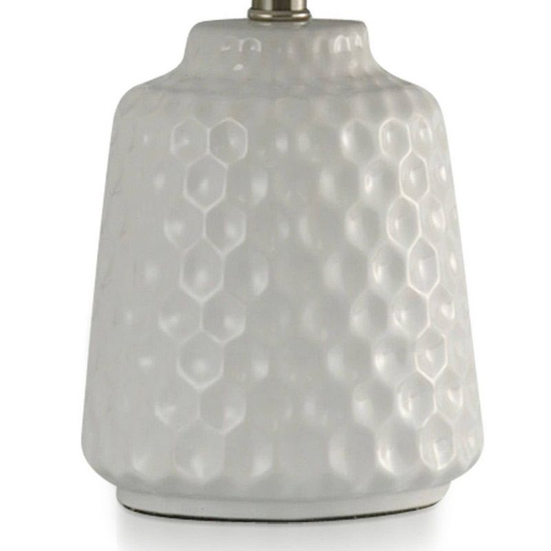 Dimpled Ceramic Body Accent Lamp White Glaze - StyleCraft, 5 of 6