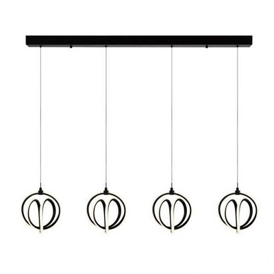 Artcraft Lighting Rose 1 - Light Chandelier in  Black