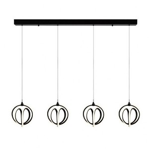 Artcraft Lighting Rose 1 - Light Chandelier in  Black - 1 of 1