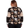 Alfred Dunner Women's Vertical Flower Zig Zag Sweater - 2 of 4
