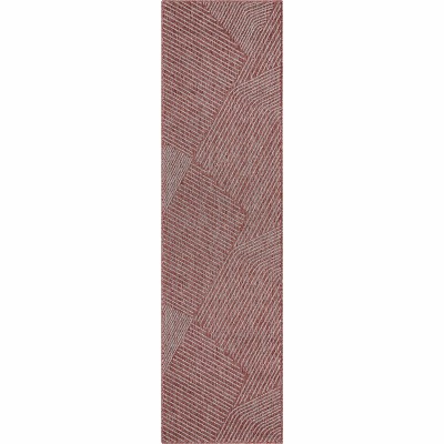 Well Woven Linden Indoor OutdoorFlat Weave Pile Stripes Geometric Area Rug