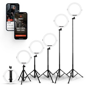 SQUATZ 11’’ LED 12W Selfie Ring Light R11 with Wired Control, 61" Tripod - 1 of 4