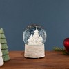 Northlight Reindeer Woodland Scene Musical Christmas Snow Globe - 5.5" - White - 2 of 4