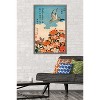 Trends International Cuckoo and Azalea by Katsushika Hokusai Framed Wall Poster Prints - 2 of 4