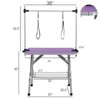 VisioGear 36" Folding Dog Pet Grooming Table with Adjustable Arm and Clamps, Pet Dog Cat Grooming Table, Purple, 36"*23.6"*65.5" - 3 of 4
