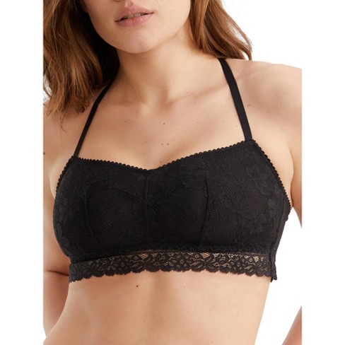 Bare Women's The Stretch Lace Bralette - B30253v2 L Black : Target