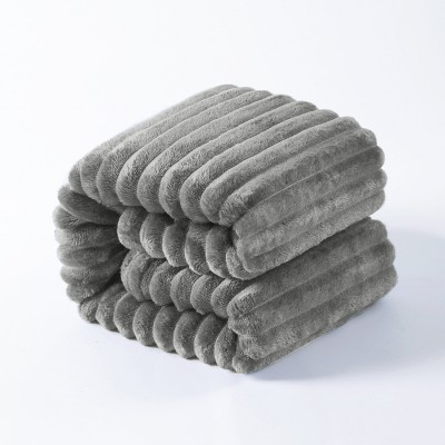 Flannel Fuzzy Toddler Blanket, Fluffy Warm and Lightweight Baby Plush Blanket - NTBAY