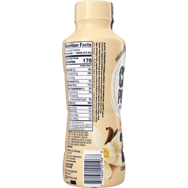 Core Power Vanilla 26G Protein Shake - 14 fl oz Bottle, 3 of 8