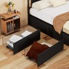 VECELO Full/Queen Size Underbed Storage Drawers, Set of 4, Black/Brown - 2 of 4