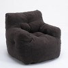CAVINAS Soft Teddy Fabric Tufted Foam Bean Bag Chair for Adults/Kids,Lazy Chairs Sofa for Living Room,Dining Room,Bedroom,Office - 2 of 4