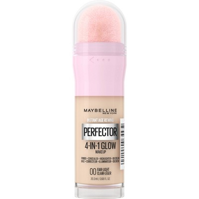 Maybelline Instant Age Rewind Instant Perfector 4-in-1 Glow Foundation Makeup - 00 Fair/Light - 0.68 fl oz