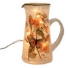 Stony Creek 8.75 In Butterflies & Lavender Pitcher Electric Flowers Spring Novelty Sculpture Lights - 2 of 3
