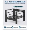 Outdoor Patio Furniture Set, Aluminum Outdoor Sofa with Removable Cushions & Aluminum Tube Coffee Table, Modern Patio Conversation - 3 of 4