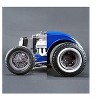 Drag Wheels and Tires Set of 4 Magnesium Finish from 1934 Altered Drag Coupe 1/18 by GMP - 2 of 3