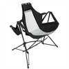 XINGHANZHENXUAN 2 Pcs Hammock Camping Chair, Folding Portable Rocking Chair with Pillow Cup Holder, Carry Bag - 3 of 4