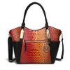 MKF Collection Janise Tote Bag with Croc Embossed Ombre Design and Gold Tone Hardware by Mia K - 2 of 4
