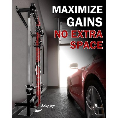 Half Rack Er Kang Folding Squat Rack, Wall Mounted Power Rack With ...