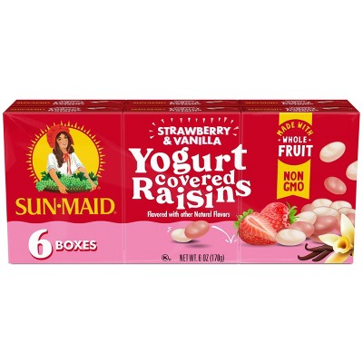 Sun-Maid Strawberry Vanilla Yogurt Raisins - 6ct_3