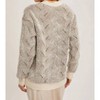 Women's Geo Crew Neck Knit Sweater - BluIvy - 3 of 4