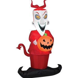 Gemmy Inflatable Nightmare Before Christmas Lock LED Lighted Yard Decoration - 48 in - Red - 1 of 1