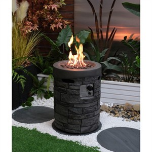 Racxily Diameter 20 Inch Round Outdoor Gas Fire Pit,Contain 2.5kg Lava Stone And Rainproof Cover, Suitable for Outdoor Garden - 1 of 4
