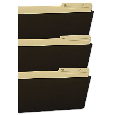 Storex Wall File Legal 16 x 14 Three Pocket Smoke 70247U06C