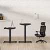 Electric Standing Desk, Whole Piece Adjustable Height Desk, 32 x 20 inches, Black Frame & Black Top - 2 of 4