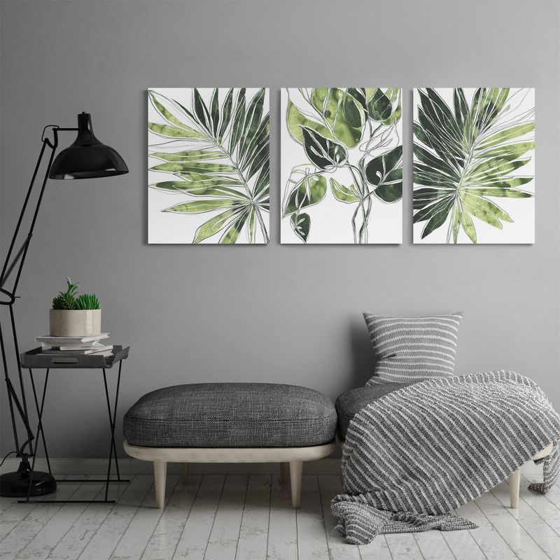 Americanflat Minimalist Modern Botanicals By World Art Group Triptych Wall Art - Set Of 3 Canvas Prints, 4 of 7