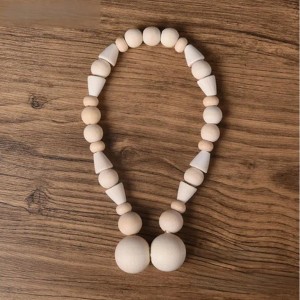 Boho Wooden beads Curtain Tieback - 1 of 4