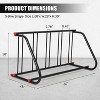 10-Holder Double Sided Grid Bike Racks - Heavy Duty Bicycle Rack Garage Floor, Freestanding Bicycle Floor Parking Stand for Streets & Schools - 3 of 4