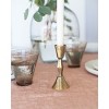 Slickblue Hand Forged Iron Taper Candle Holders, Black or Brass Finish Metal Stands in Small and Large Sizes - 4 of 4