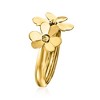 Ross-Simons Italian 14kt Yellow Gold Flower Ring - 3 of 4