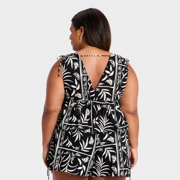 Top con escote en V y lazo estilo playero para mujer - A New Day™ 4