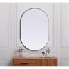 Elegant Lighting Metal Frame Oval Mirror 27x40 - 2 of 4