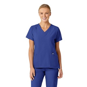 Wink W123 Women's Stylized V-Neck Scrub Top - 1 of 4