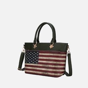 MKF Collection Lilian Vegan Leather Women’s FLAG Tote Bag by Mia K - 1 of 4