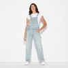 Women's Mid-Rise Denim Baggy Overalls - Wild Fable™ - 2 of 3