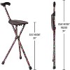 Switch Sticks Walking Stick, Walking Cane, Cane Chair, Quad Cane and Folding Cane with Seat is 34 Inches Tall, FSA and HSA Eligible, Supports Up to - 3 of 4